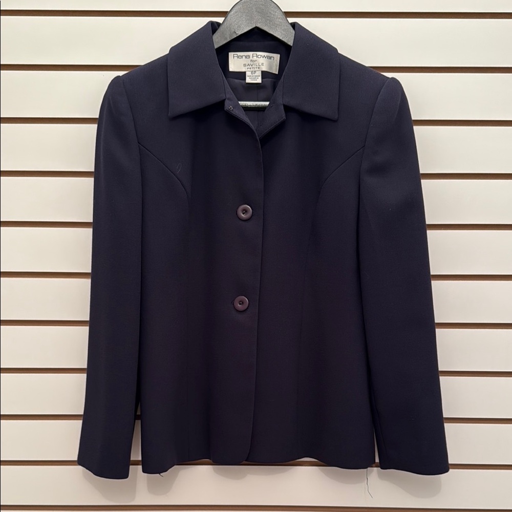Rena Rowan Purple Blazer Tailored Suit Jacket